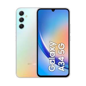 Samsung SM-A346 Galaxy A34 6+128GB 6.6" 5G Aura Silver ITA